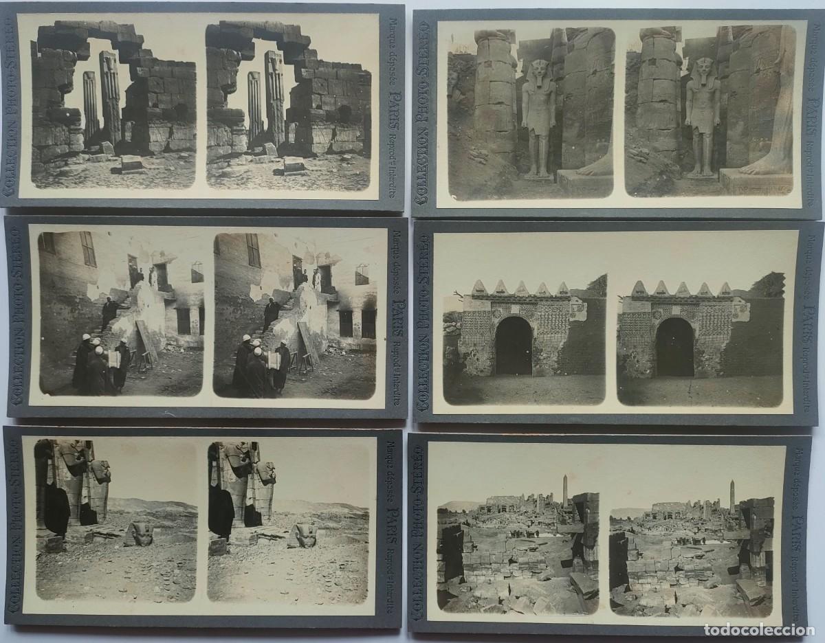 Fotograf&iacute;a antigua: COLECCION ALTO EGIPTO CONJUNTO DE 12 ESTEREOSCOPICAS TAMA&Ntilde;O 8.5 x 17.5 cm.