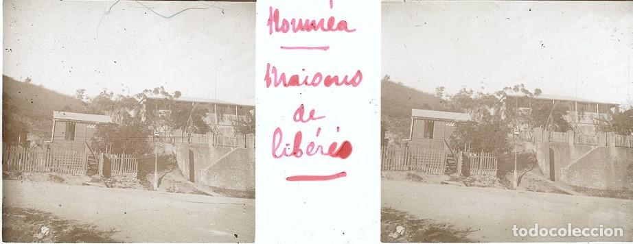 Antique Photography: NUEVA CALEDONIA NOUMEA CONJUNTO DE 9 ESTEREOSCOPICAS TAMA&Ntilde;O 4.5 x 10.7 cm.