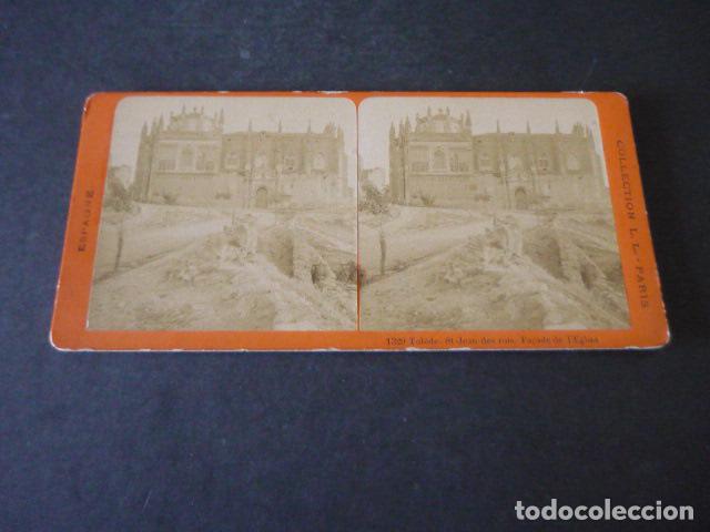 Antique Photography: TOLEDO SAN JUAN DE LOS REYES VISTA ESTEREOSCOPICA ALBUMINA SIGLO XIX L.L. FOTOGRAFO
