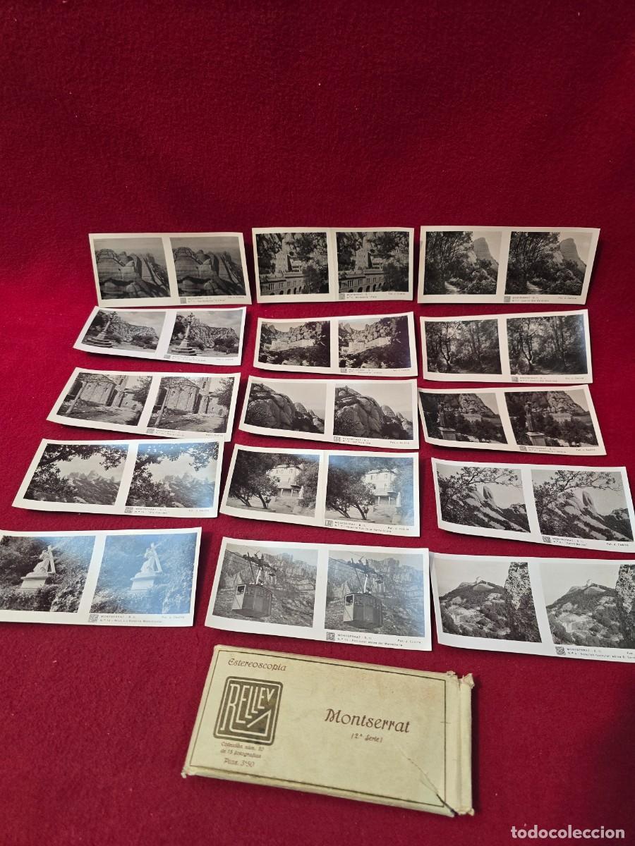 Fotograf&iacute;a antigua: LOTE 15 FOTOGRAFIAS ESTEREOSCOPICAS MONSERRAT . RELLEV.