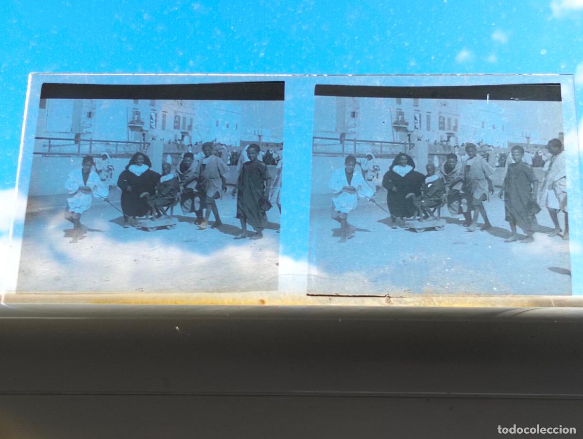 Fotografia antiga: TETUAN MARRUECOS VISTA ESTEREOSCOPICA EN CRISTAL 6 X 12,5 CM