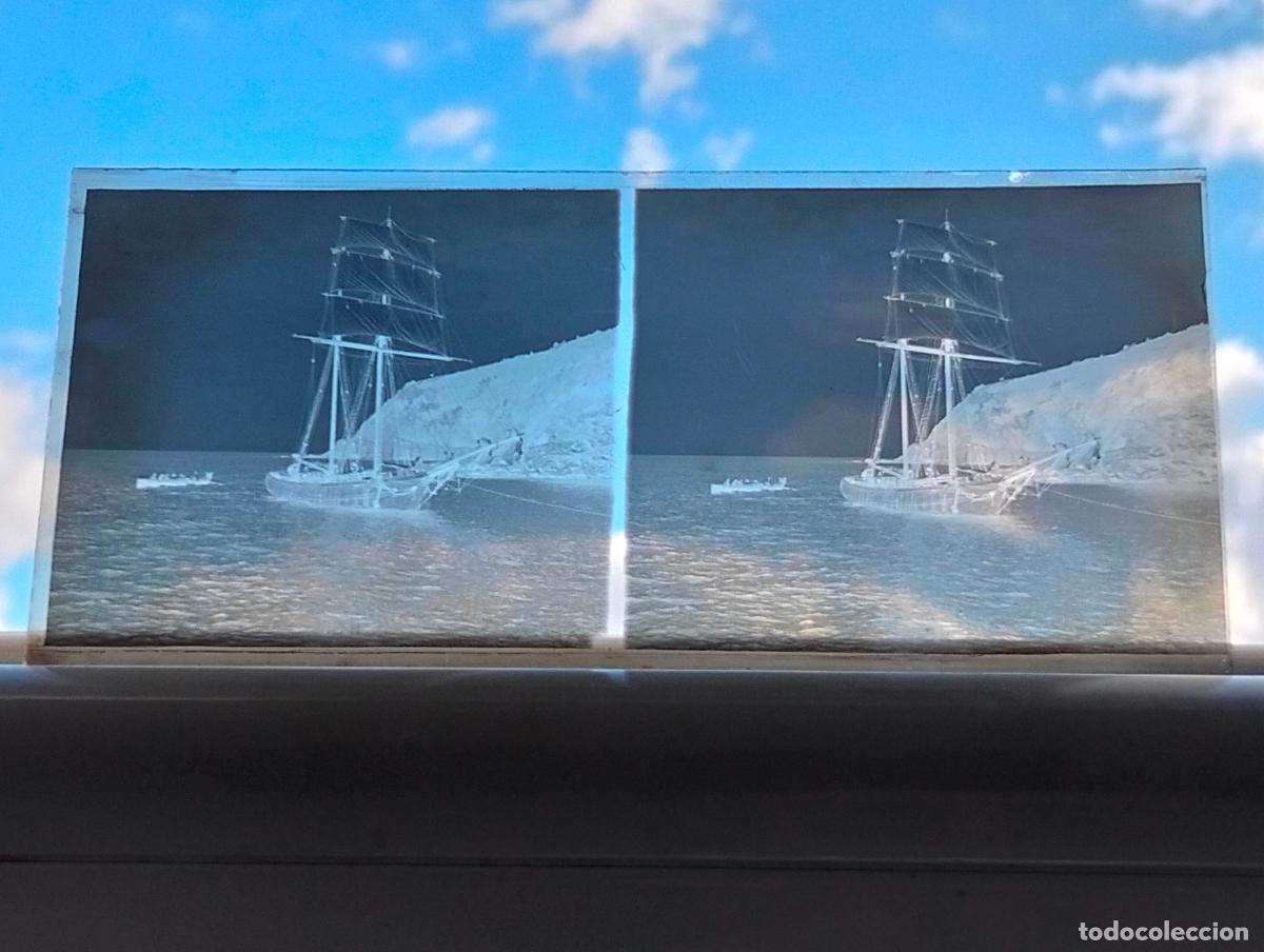 Alte Fotografie: DEVA GUIPUZCOA 1905 VISTA ESTEREOSCOPICA EN CRISTAL NEGATIVO 6 X 12,7 CM
