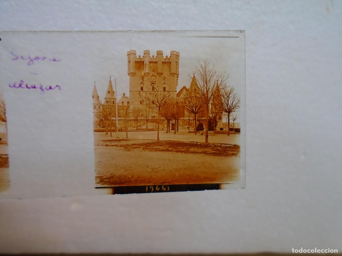 Alte Fotografie: SEGOVIA. EL ALCAZAR .PLACA ESTEREOSCOPICA EN CRISTAL,1&ordm; XX.10`5X4`5 CM.
