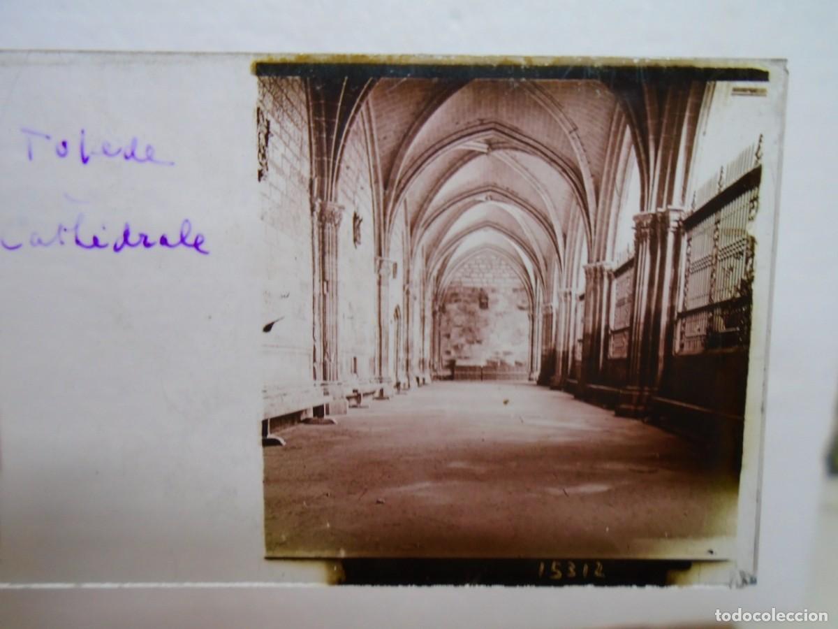 Alte Fotografie: TOLEDO. CATEDRAL .PLACA ESTEREOSCOPICA EN CRISTAL,1&ordm; XX.10`5X4`5 CM.