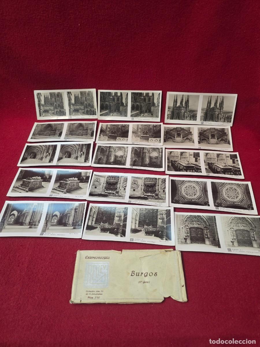 Alte Fotografie: LOTE 15 FOTOGRAFIAS ESTEREOSCOPICAS BURGOS . RELLEV.
