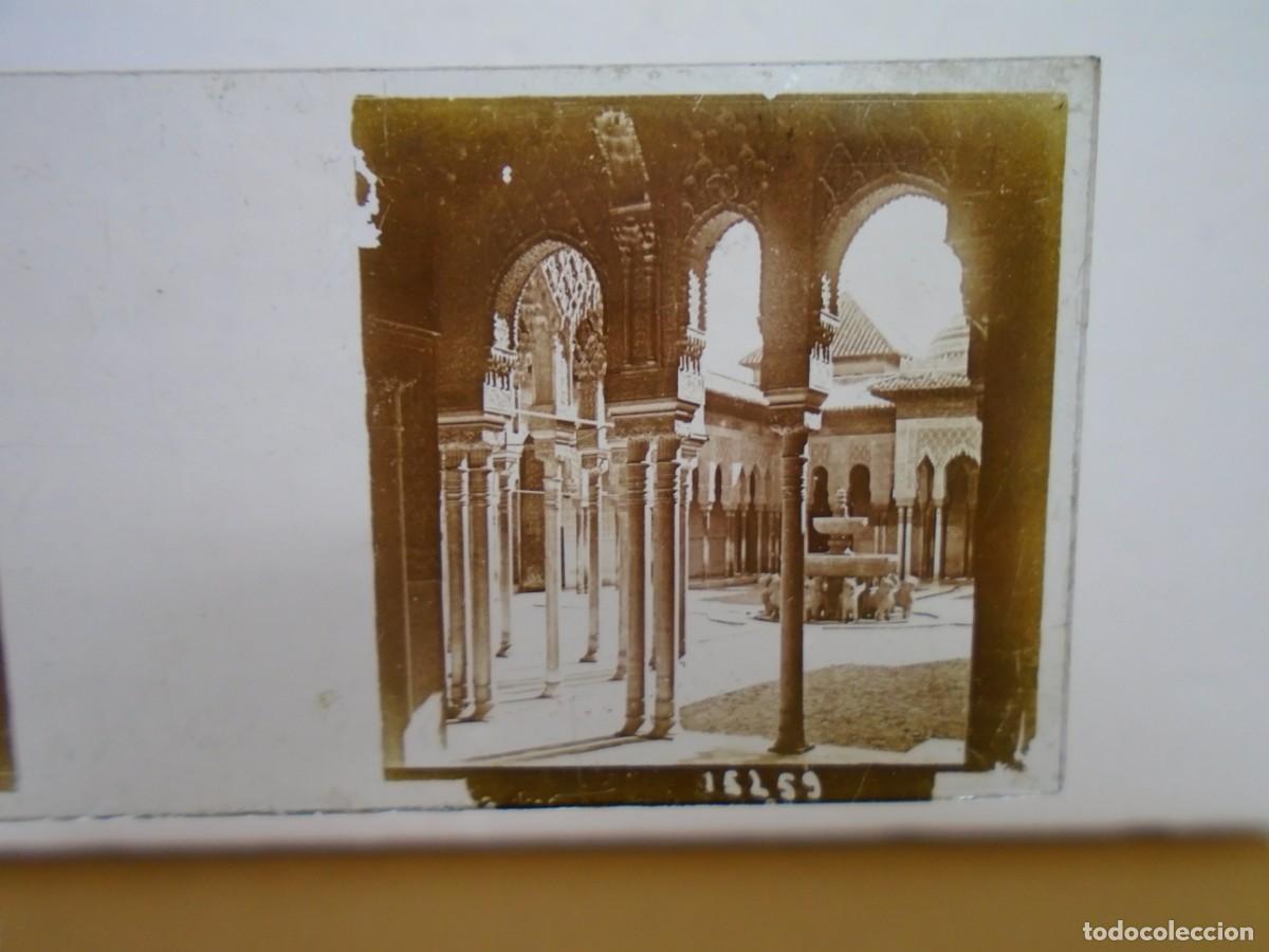 Fotografia antiga: GRANADA. ALHAMBRA .PLACA ESTEREOSCOPICA EN CRISTAL,1&ordm; XX.10`5X4`5 CM.