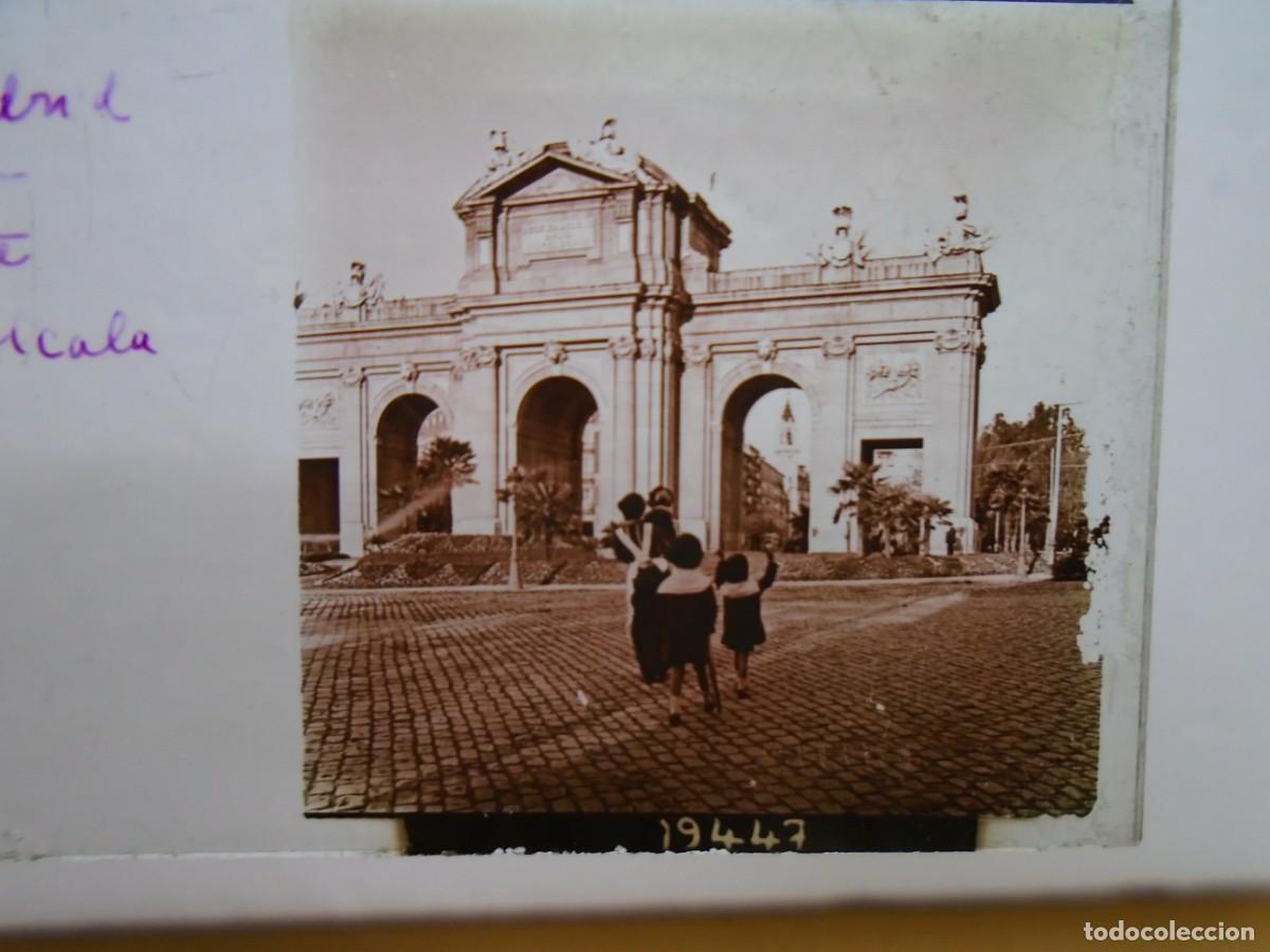 Fotograf&iacute;a antigua: MADRID. PUERTA DE ALCALA .PLACA ESTEREOSCOPICA EN CRISTAL,1&ordm; XX.10`5X4`5 CM.