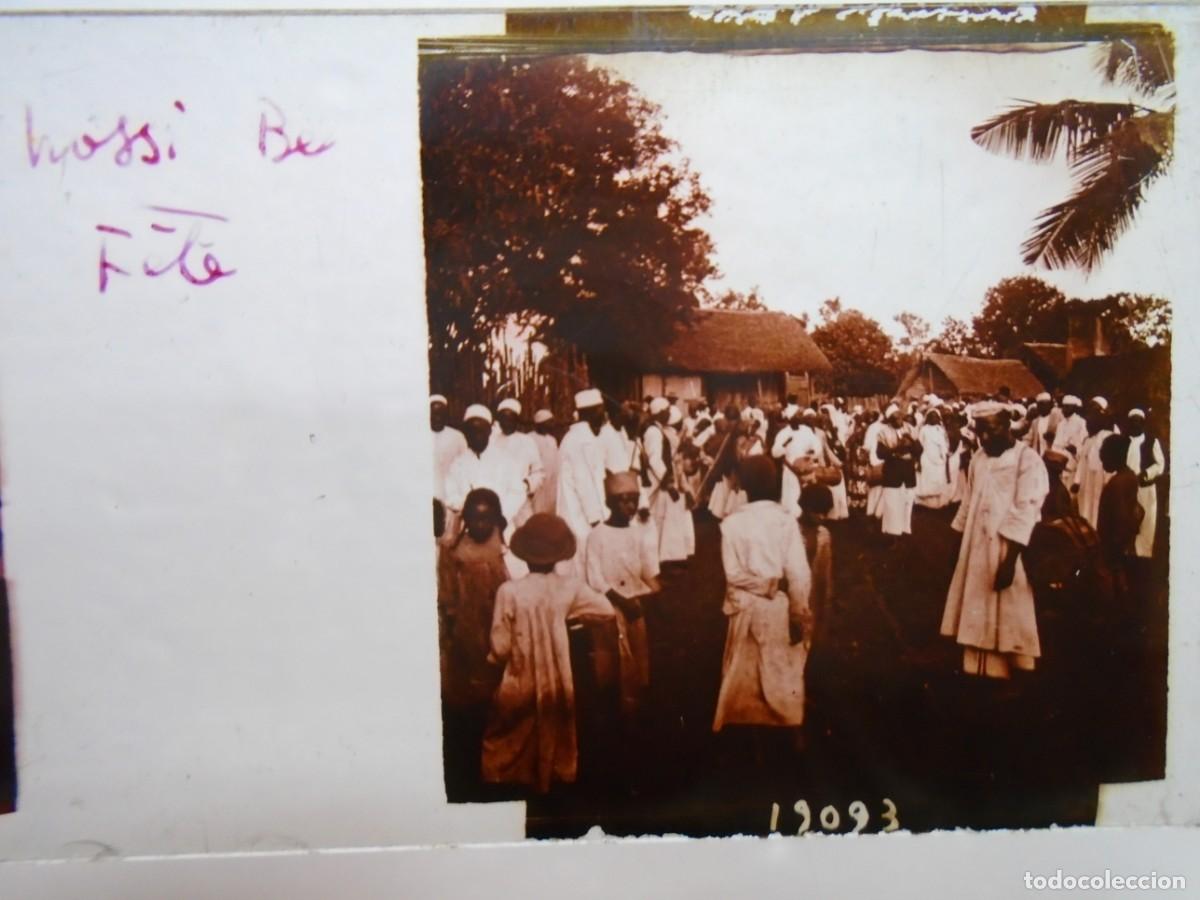 Fotograf&iacute;a antigua: NOSSI-BE(MADAGASCAR) FIESTA .PLACA ESTEREOSCOPICA EN CRISTAL,1&ordm; XX.10`5X4`5 CM.
