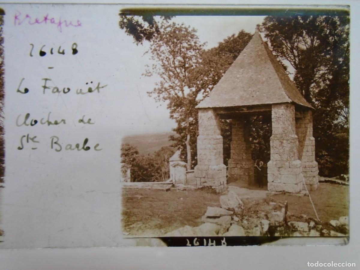 Fotograf&iacute;a antigua: LE FAOU&Euml;T(FRANCIA).CAMPANA DE STA. BARBARA .PLACA ESTEREOSCOPICA EN CRISTAL,1&ordm; XX.10`5X4`5 CM.