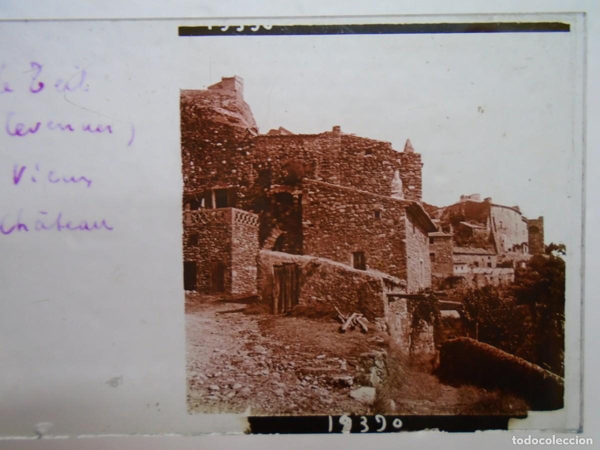 Fotograf&iacute;a antigua: LE TEIL(FRANCIA).CASAS Y CASTILLO .PLACA ESTEREOSCOPICA EN CRISTAL,1&ordm; XX.10`5X4`5 CM.