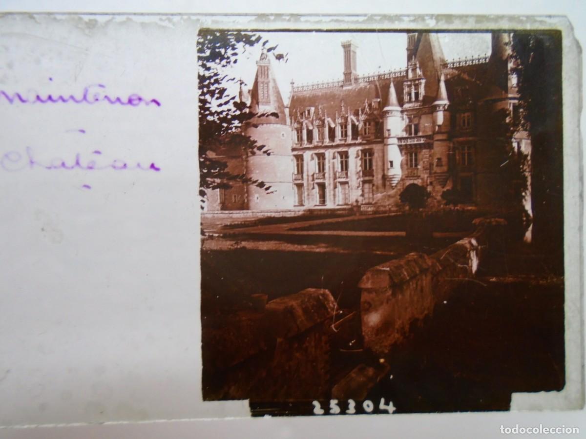 Fotograf&iacute;a antigua: MAINTENON(FRANCIA)CASTILLO.PLACA ESTEREOSCOPICA EN CRISTAL,1&ordm; XX.10`5X4`5 CM.