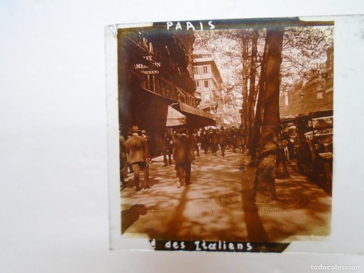 Fotograf&iacute;a antigua: PARIS(FRANCIA)BOULEVARS DE LOS ITALIANOS.PLACA ESTEREOSCOPICA EN CRISTAL,1&ordm; XX.10`5X4`5 CM.