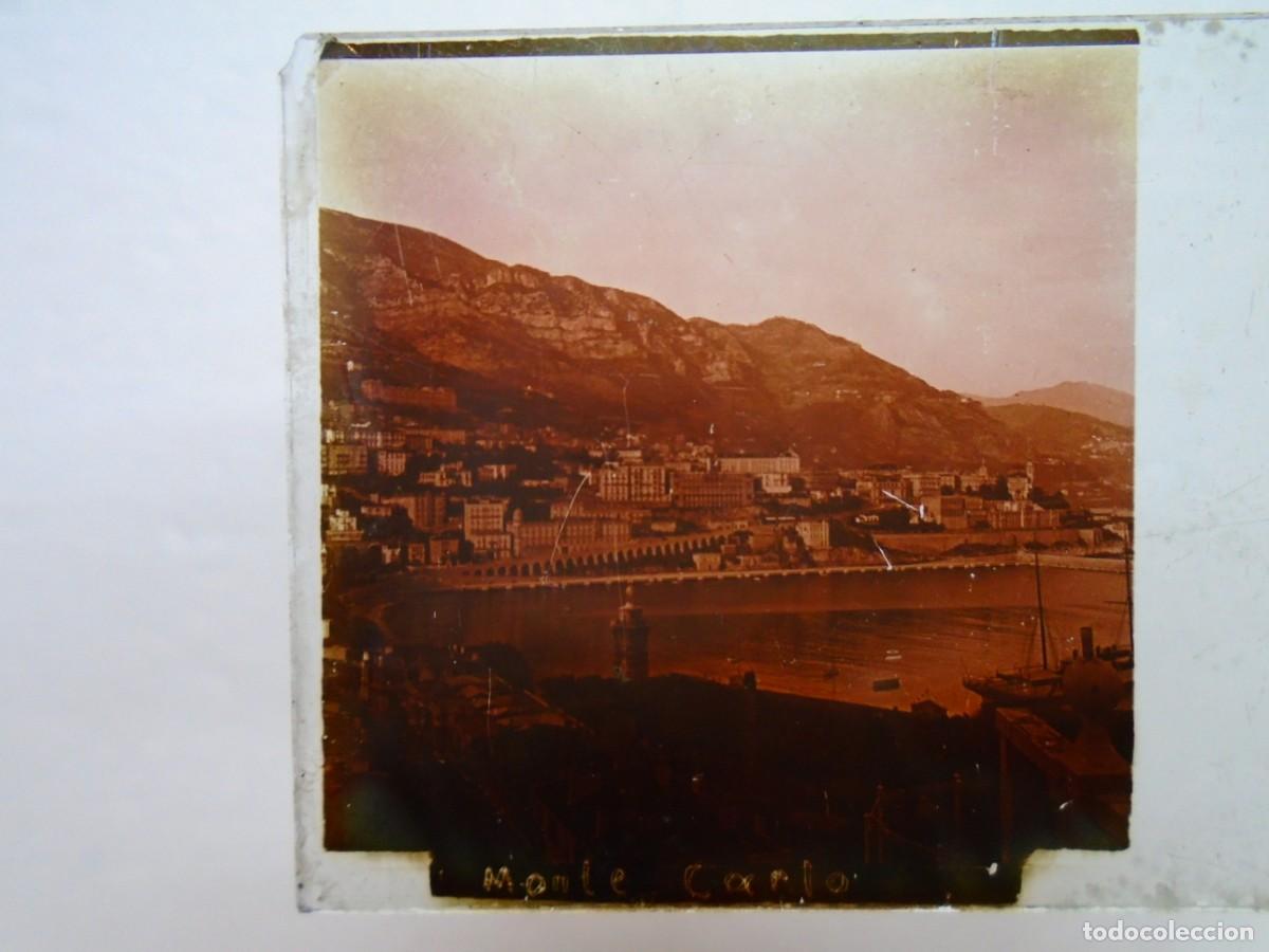 Fotograf&iacute;a antigua: MONTECARLO(MONACO)VISTA GENERAL.PLACA ESTEREOSCOPICA EN CRISTAL,1&ordm; XX.10`5X4`5 CM.