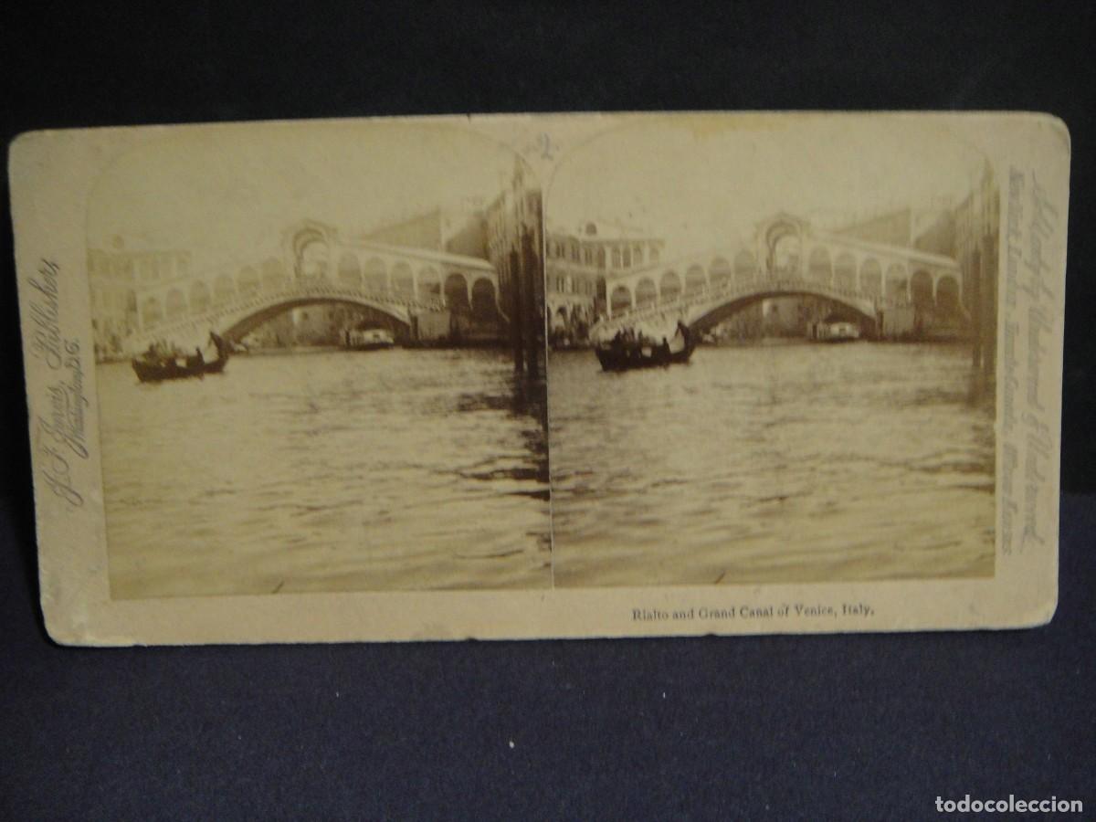 Fotograf&iacute;a antigua: venecia puente rialto - edita j. f. jarvis , washington