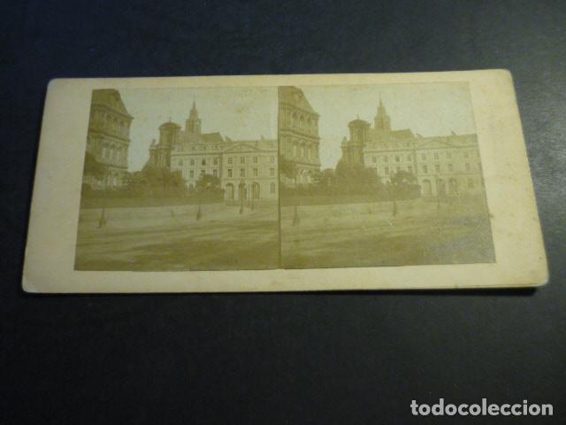 Alte Fotografie: PARIS VISTA ESTEREOSCOPICA SIGLO XIX ALBUMINA 8 X 17,5 CM