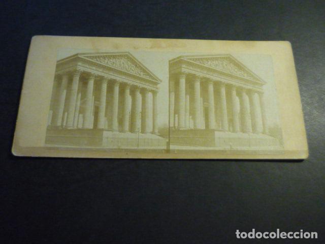 Alte Fotografie: PARIS FRANCIA VISTA ESTEREOSCOPICA SIGLO XIX ALBUMINA 8 X 17,5 CM