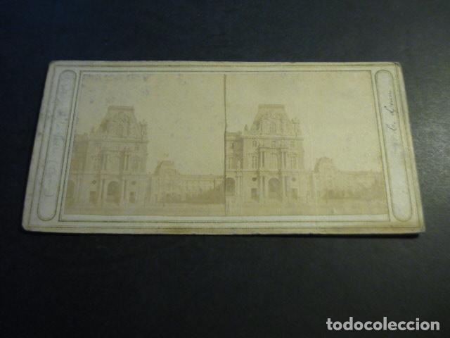 Fotograf&iacute;a antigua: PARIS FRANCIA VISTA ESTEREOSCOPICA SIGLO XIX ALBUMINA 8 X 17,5 CM