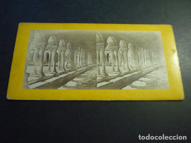Fotograf&iacute;a antigua: COMMINGES FRANCIA VISTA ESTEREOSCOPICA SIGLO XIX ALBUMINA 8 X 17,5 CM