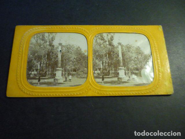 Fotograf&iacute;a antigua: PARIS FRANCIA VISTA ESTEREOSCOPICA SIGLO XIX ALBUMINA TISSUE TRANSPARENTE 8 X 17,5 CM