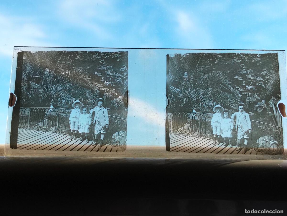 Photographie ancienne: SAN SEBASTIAN VISTA ESTEREOCOPICA EN CRISTAL 4 X 10,5 CM