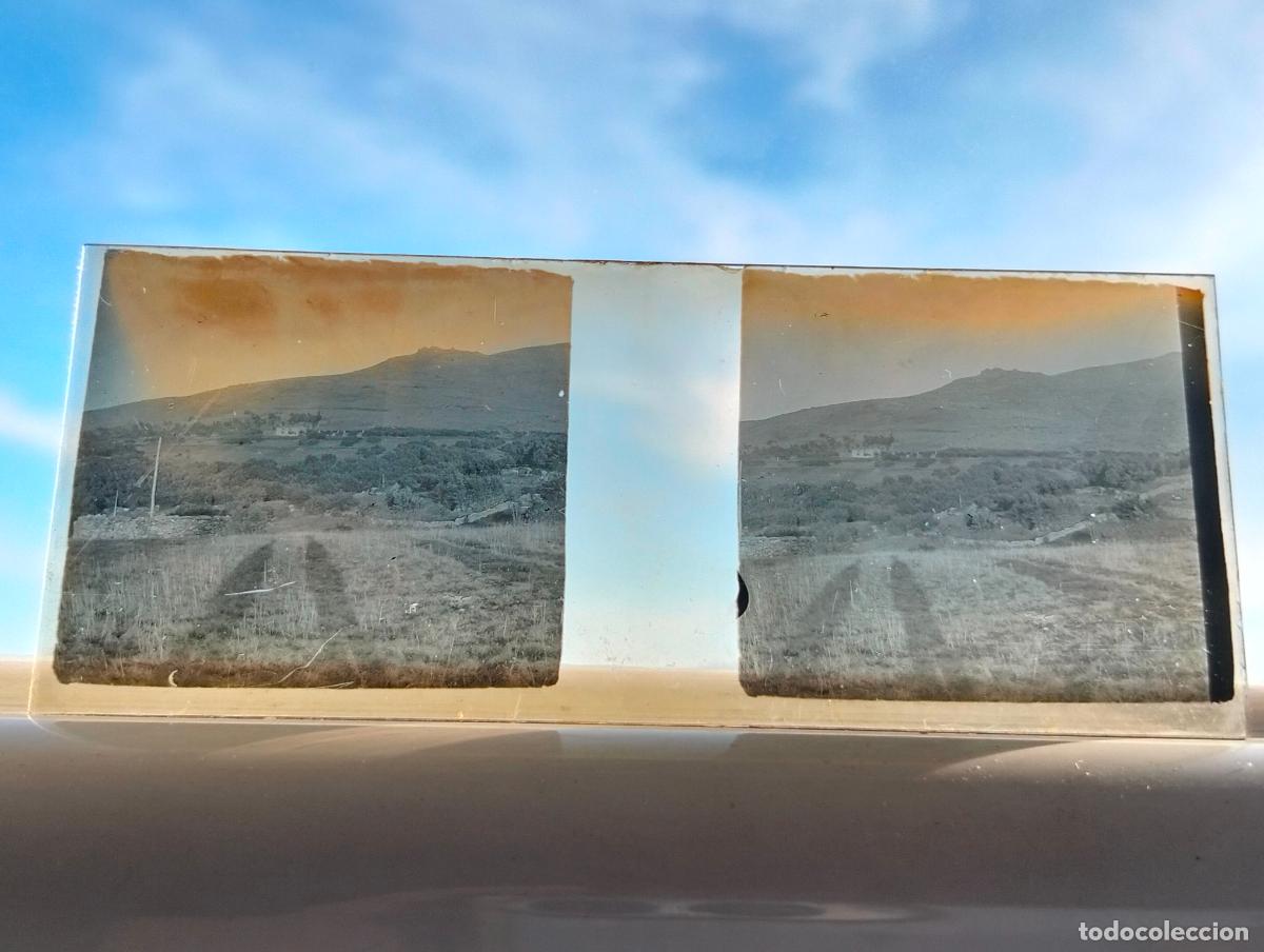 Fotograf&iacute;a antigua: CANDELARIO SALAMANCA VISTA ESTEREOCOPICA EN CRISTAL 4 X 10,5 CM