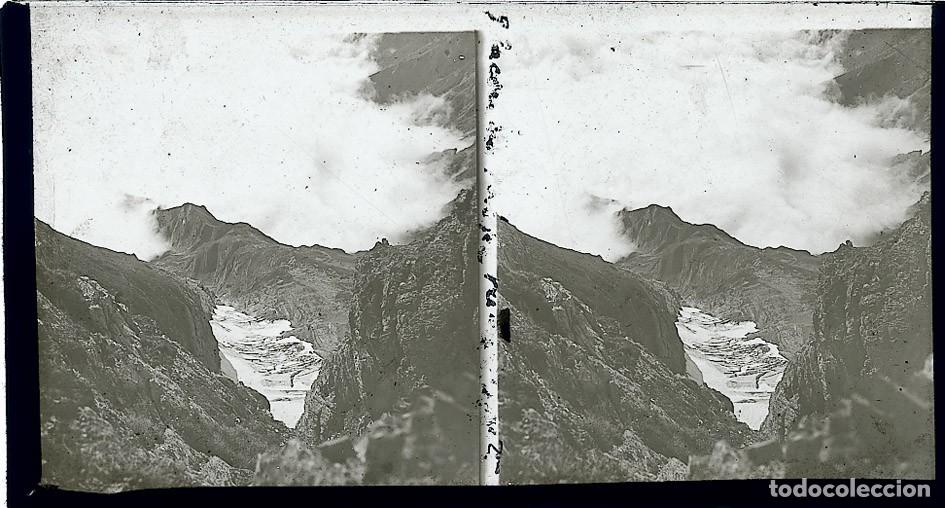 Fotograf&iacute;a antigua: MONTA&Ntilde;ISMO LOTE DE 18 POSITIVOS DE CRISTAL ESTEREOSCOPICAS TAMA&Ntilde;O 7 X 13 cm.