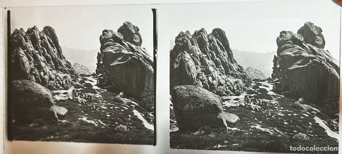 Fotograf&iacute;a antigua: SIERRA de Guadarrama. Fotograf&iacute;as. Colecci&oacute;n de 5 negativos estereosc&oacute;picos en cristal