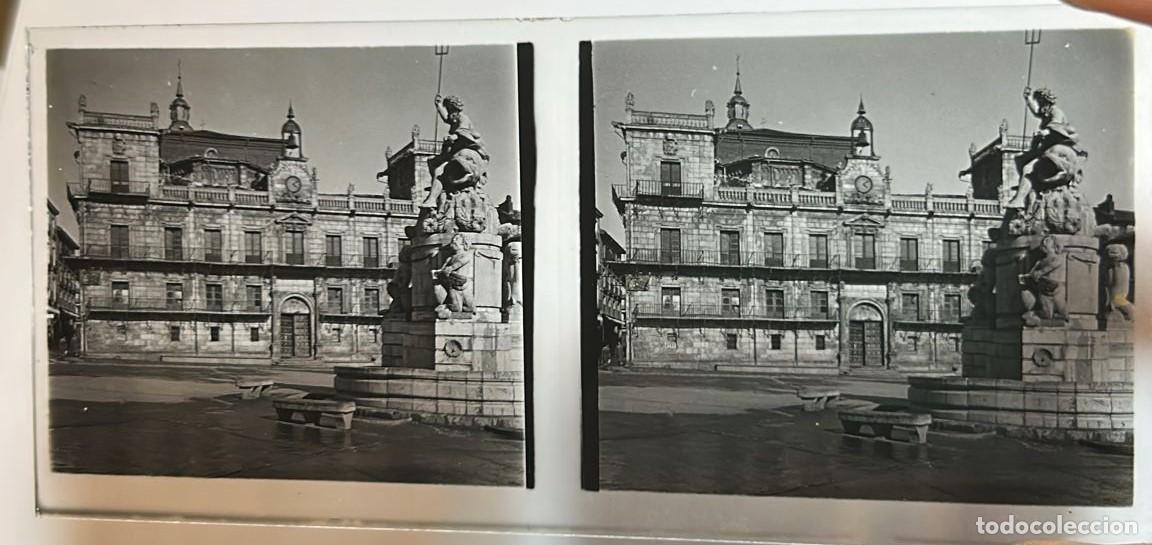 Fotograf&iacute;a antigua: LE&Oacute;N. Fotograf&iacute;a. Negativo estereosc&oacute;pico en cristal de 13 x 5,5 cm.