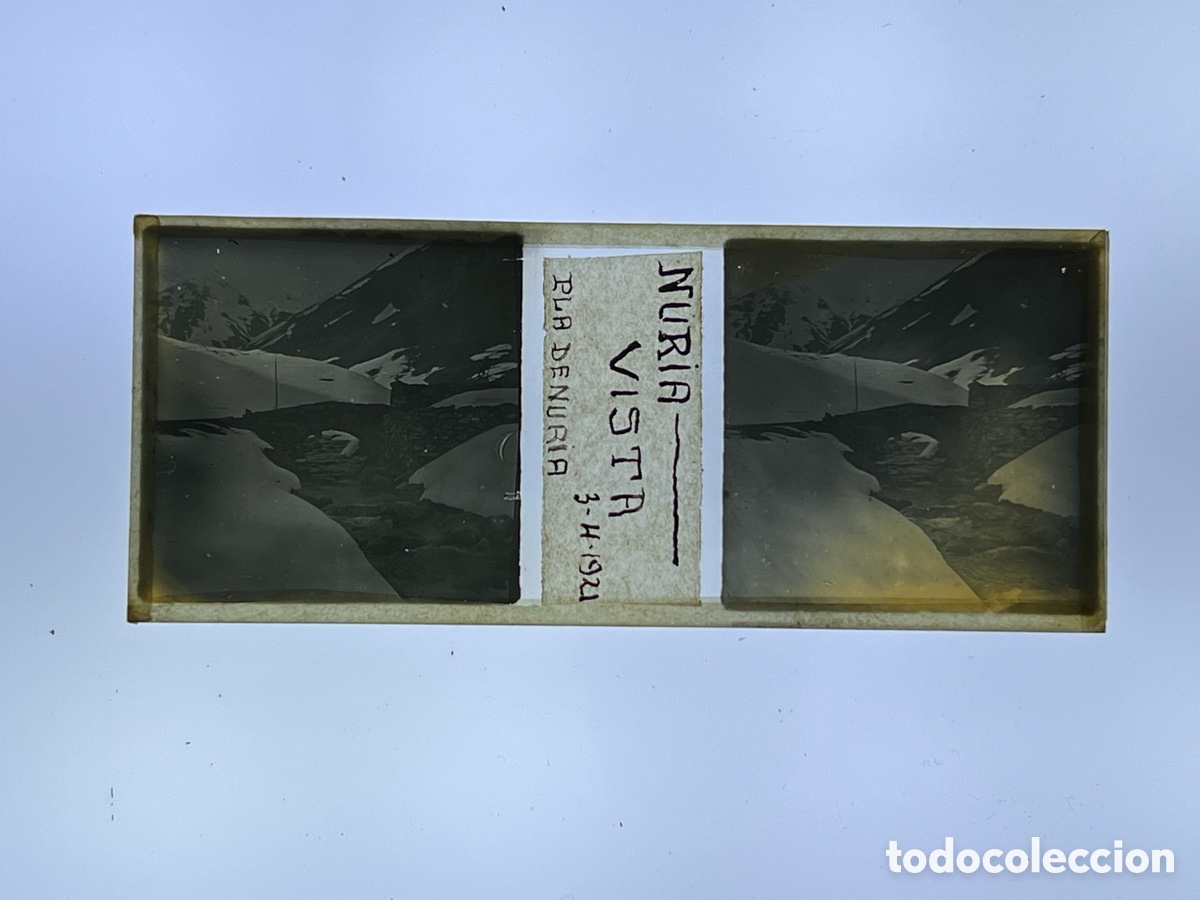 Fotograf&iacute;a antigua: NURIA (Gerona) Cristal Estereosc&oacute;pico VISTA PLA de Nuria (a.1921)
