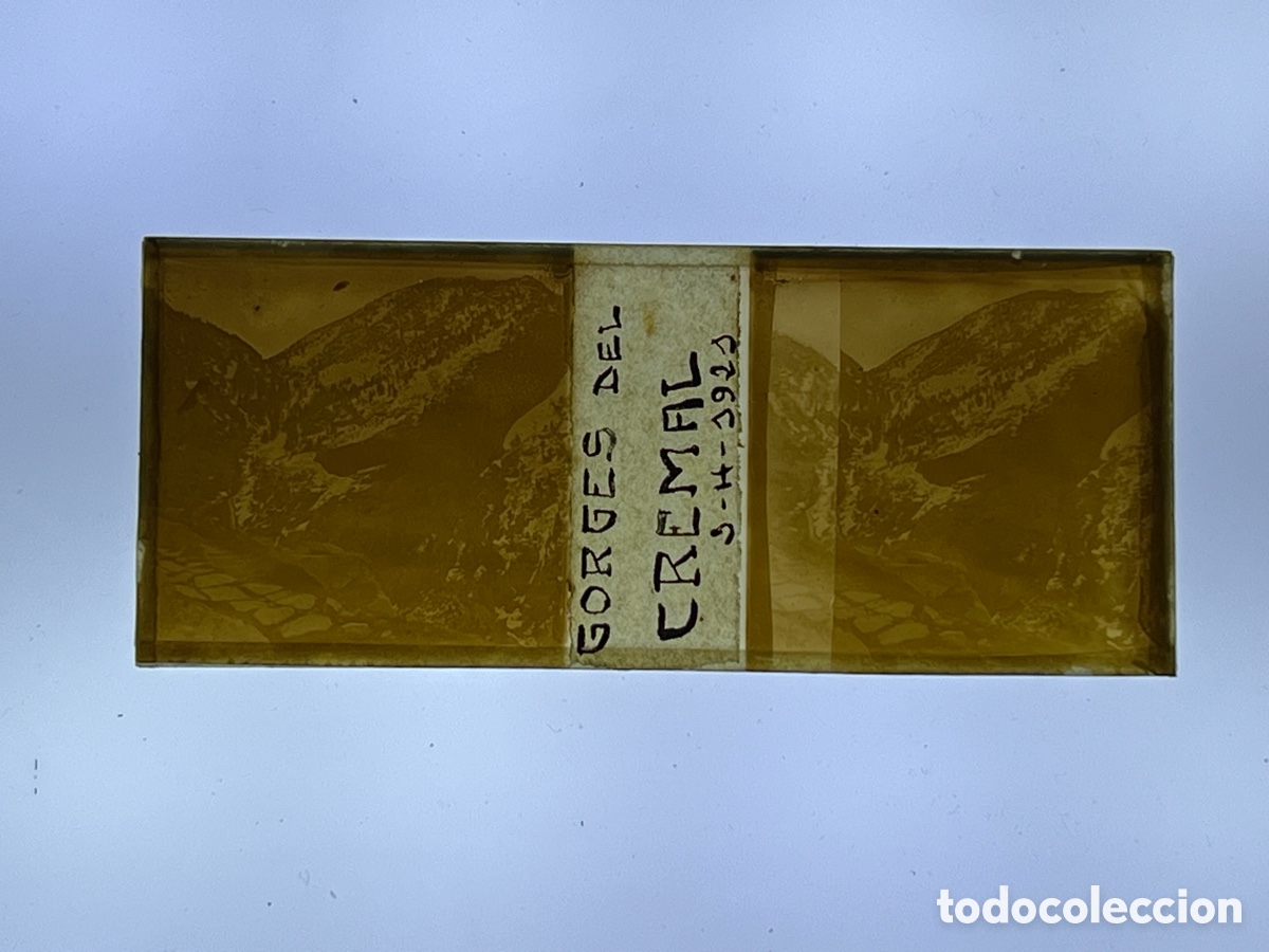 Fotograf&iacute;a antigua: NURIA (Gerona) Cristal Estereosc&oacute;pico GORGES DEL CREMAL (a.1921)