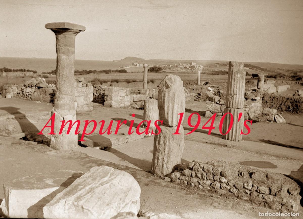 Fotograf&iacute;a antigua: AMPURIAS - EMPURIES - 1940'S - 3 NEGATIUS D'ACETAT