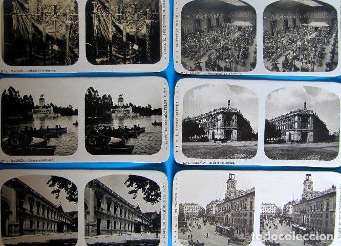Fotograf&iacute;a antigua: EL TURISMO PR&Aacute;CTICO. 2 SERIES COMPLETAS: 24 VISTAS ESTEREOSC&Oacute;PICAS DE MADRID. A. MART&Iacute;N, EDITOR, S/F