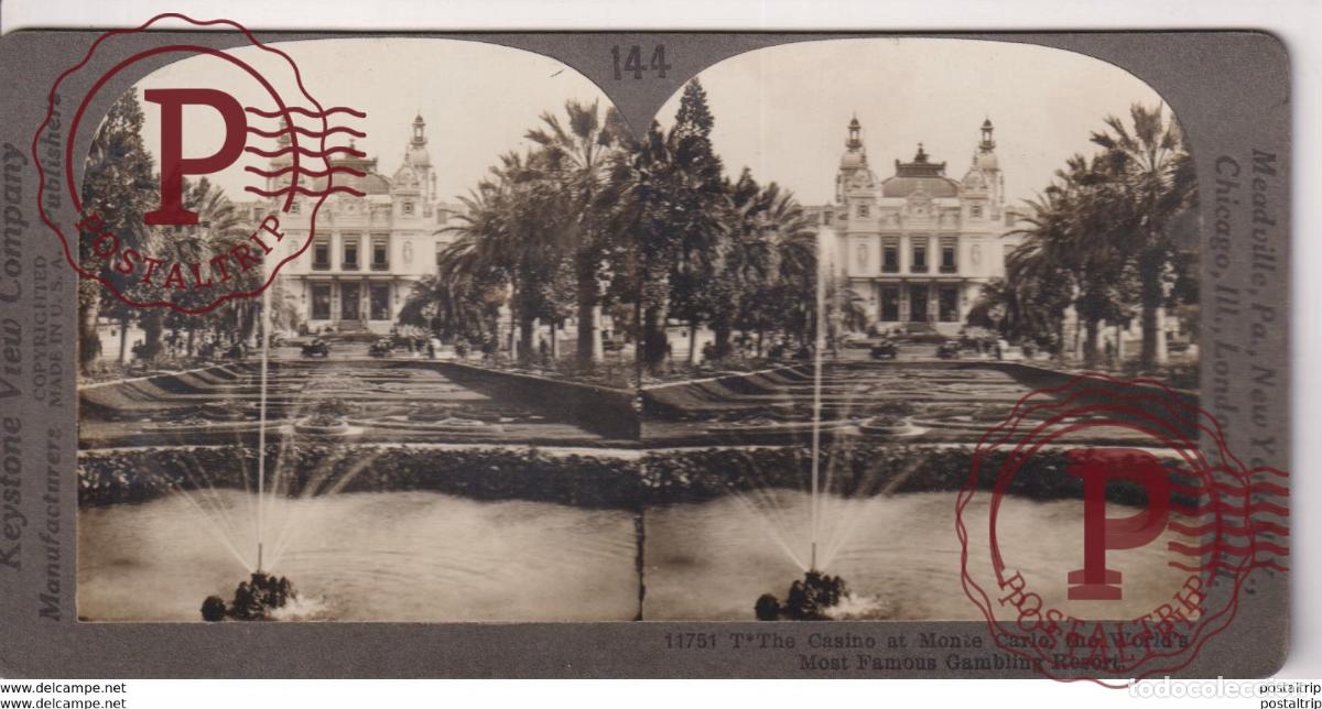 Fotograf&iacute;a antigua: CASINO DE MONTECARLO. - KEYSTONE VIEW COMPANY. ESTEREOSCOPICA