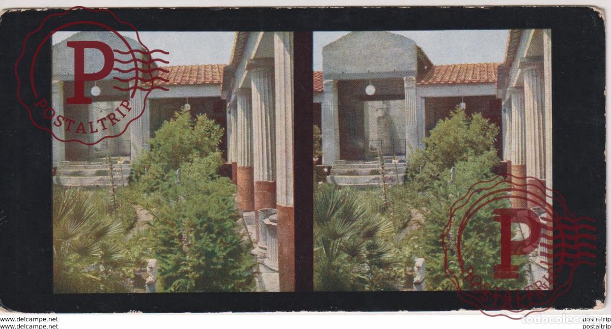 Alte Fotografie: ITALIA. POMPEI. ESTEREOSCOPICA ST&Eacute;R&Eacute;OSCOPIQUE STEREOSCOPIC STEREOSCOPISCH