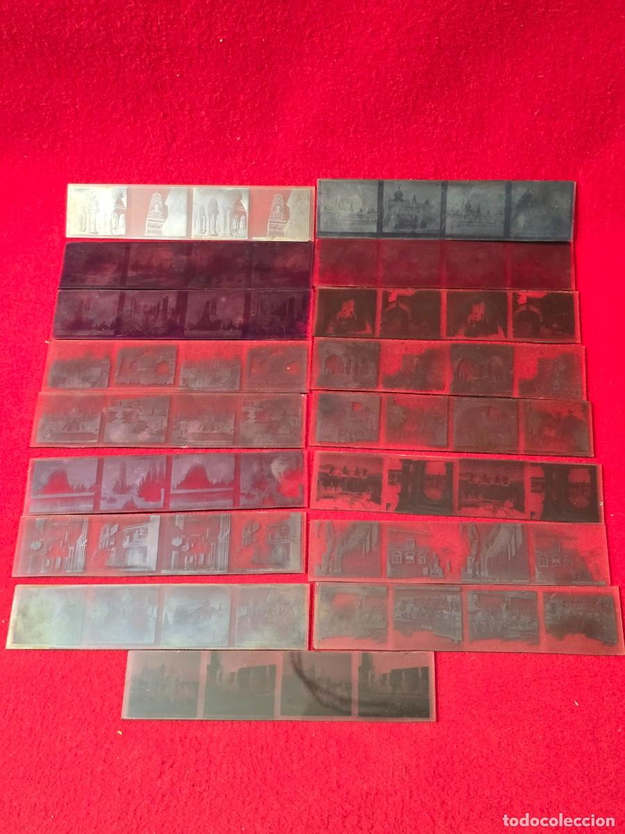 Fotograf&iacute;a antigua: COLECVION DE 17 PLACAS ESTEREOSCOPICAS