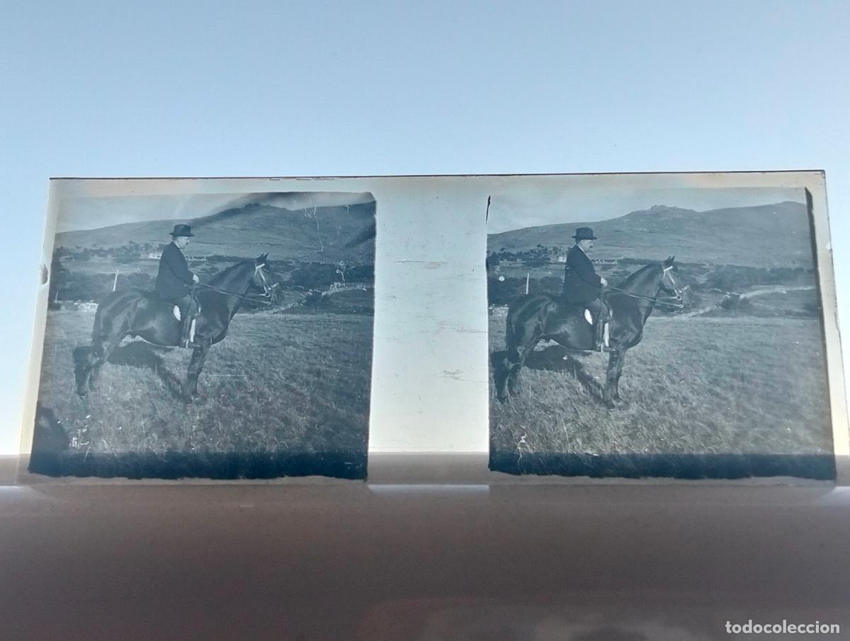 Fotograf&iacute;a antigua: CANDELARIO SALAMANCA VISTA ESTEREOCOPICA EN CRISTAL 4 X 10,5 CM