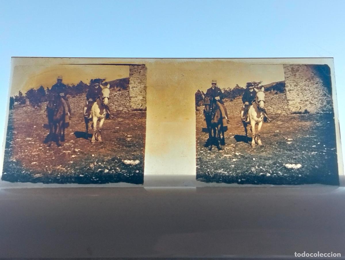 Fotograf&iacute;a antigua: CANDELARIO SALAMANCA VISTA ESTEREOCOPICA EN CRISTAL 4 X 10,5 CM