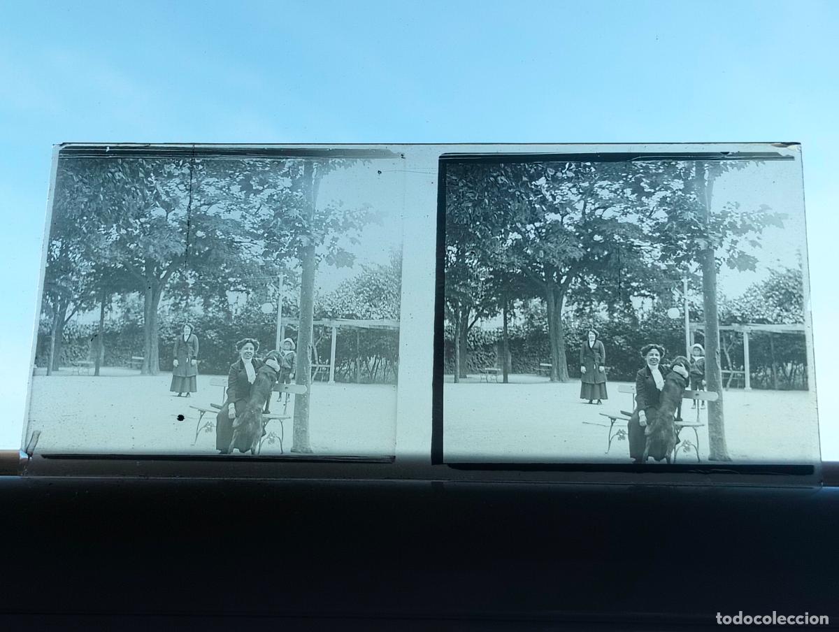 Fotograf&iacute;a antigua: SAN SEBASTIAN VISTA ESTEREOSCOPICA EN CRISTAL 6 X 13 CM