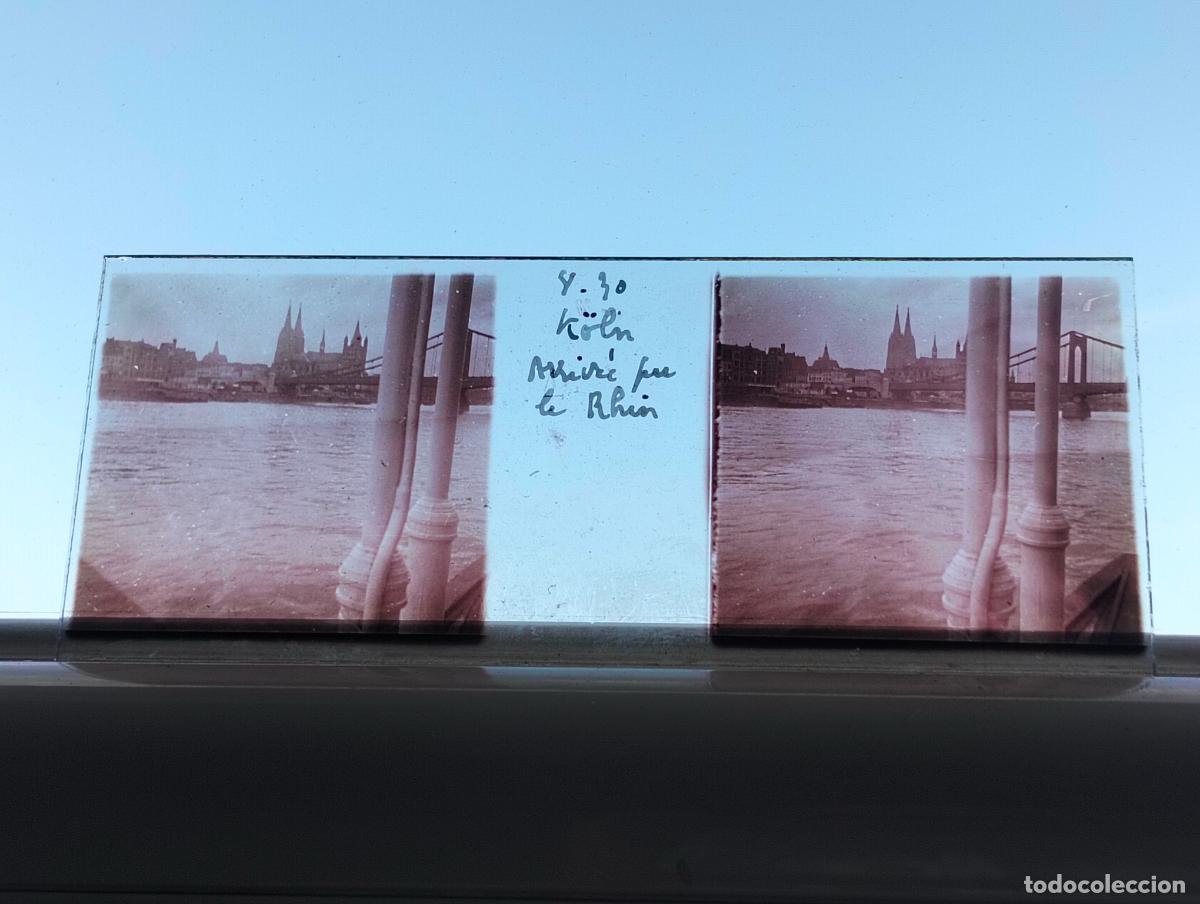 Fotograf&iacute;a antigua: COLONIA K&Ouml;LN ALEMANIA VISTA ESTEREOSCOPICA EN CRISTAL 4,5 X 10,5 CM