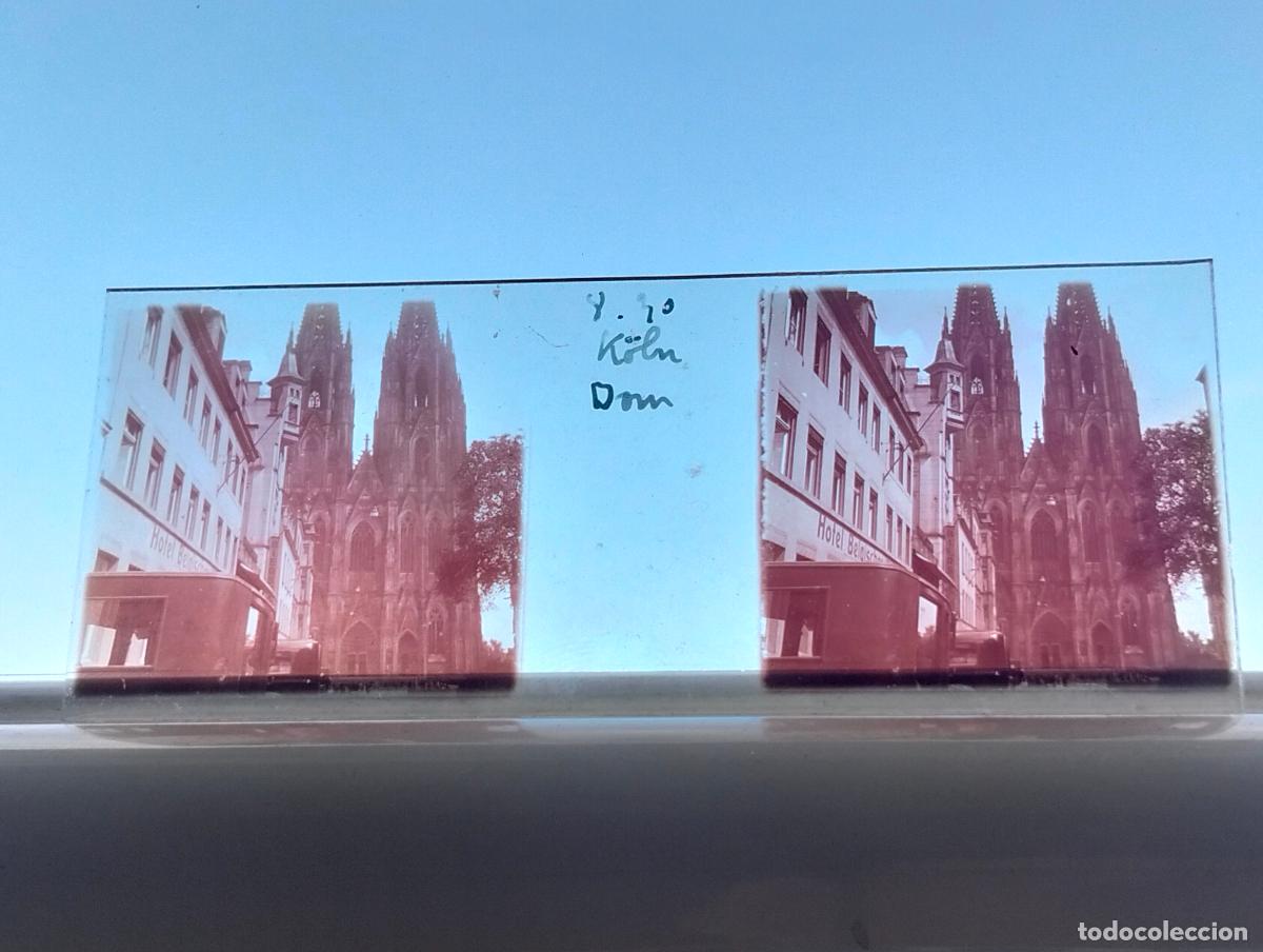 Fotograf&iacute;a antigua: COLONIA K&Ouml;LN ALEMANIA VISTA ESTEREOSCOPICA EN CRISTAL 4,5 X 10,5 CM