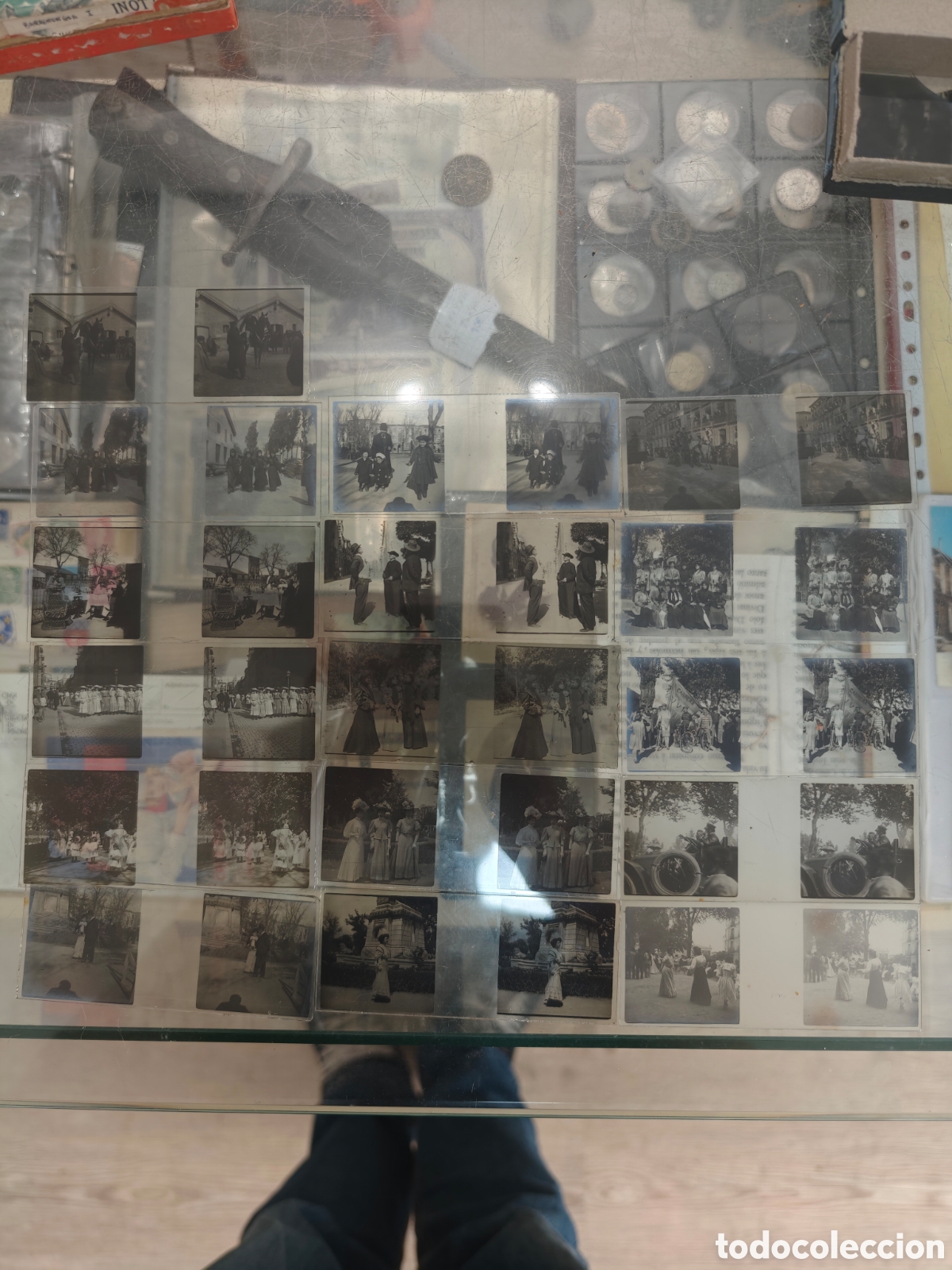 Fotograf&iacute;a antigua: Colecci&oacute;n 17 im&aacute;genes estereoscopicas de cristal Logro&ntilde;o.