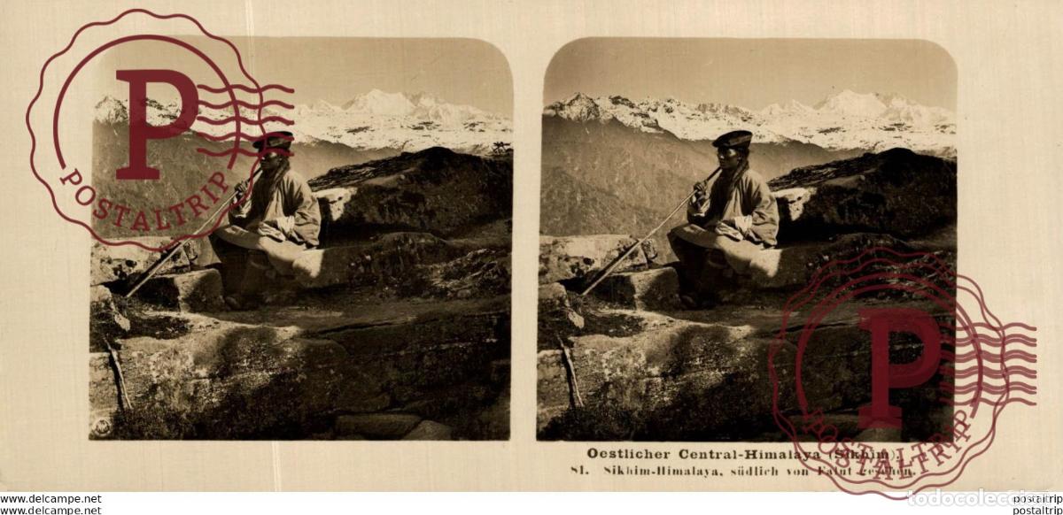 Fotograf&iacute;a antigua: OESTLICHER CENTRAL HIMALAYA SIKHIM. ESTEREOSCOPICA - ST&Eacute;R&Eacute;OSCOPIQUE - STEREOSCOPIC