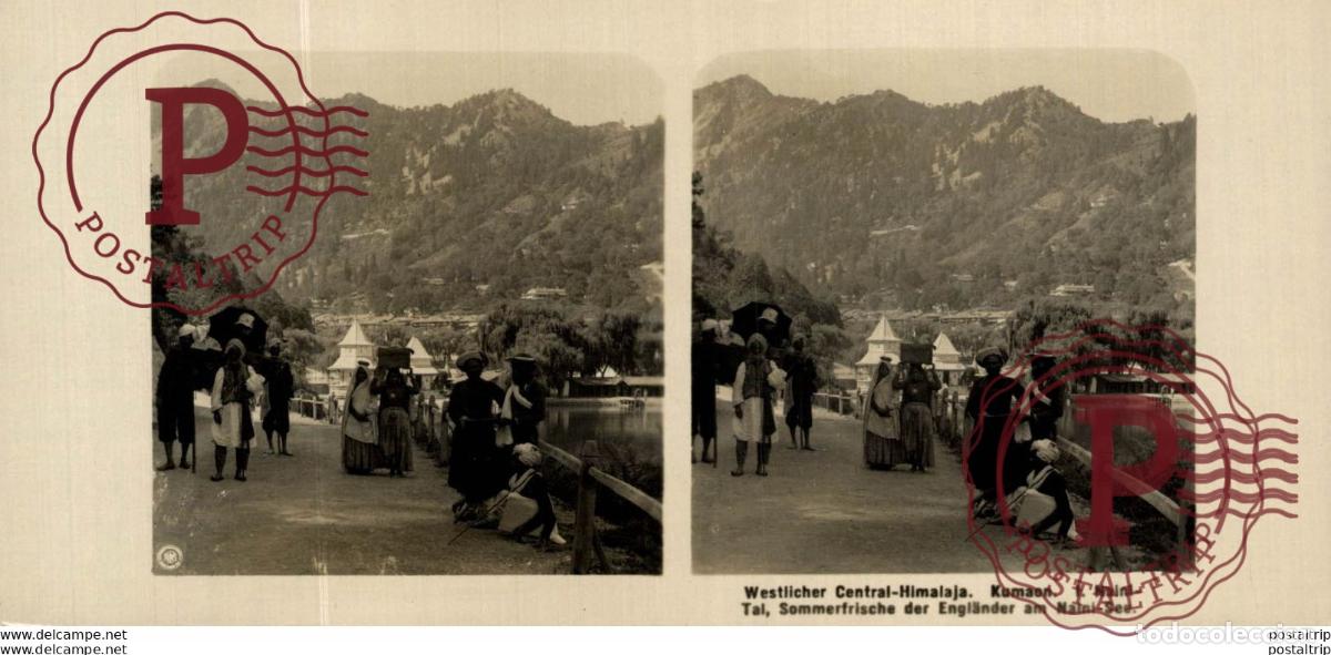 Fotograf&iacute;a antigua: WESTLICHER CENTRAL HIMALAJA. KUMAON I. NAINITAL, SOMMERFRISCHE... ESTEREOSCOPICA - ST&Eacute;R&Eacute;OSCOPIQUE -