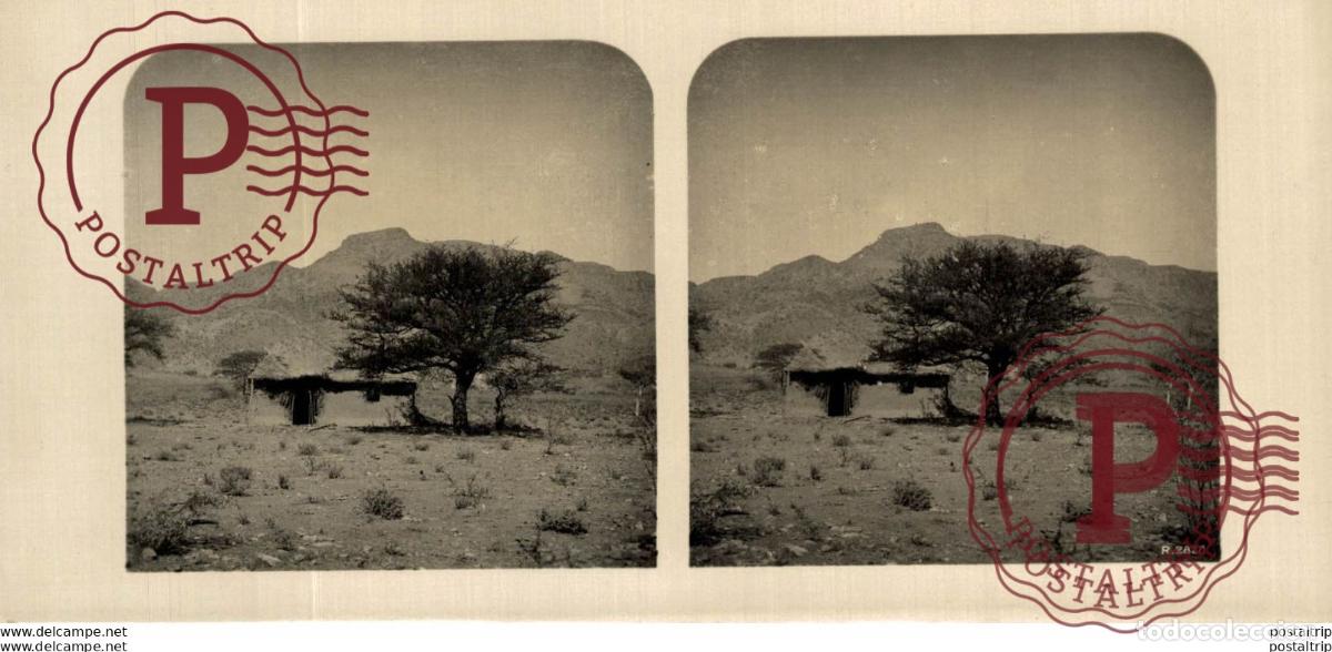 Antique Photography: SUD WEST AFRIKA TOMS HUTTE IN DER NAUKLUFT - ESTEREOSCOPICA - ST&Eacute;R&Eacute;OSCOPIQUE - STEREOSCOPIC