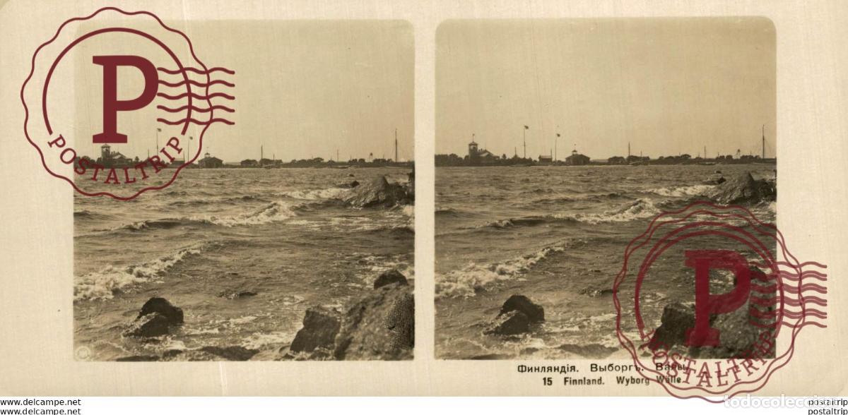 Fotografia antica: FINLANDIA. FINNLAND. WYBORG WALLE- ESTEREOSCOPICA - ST&Eacute;R&Eacute;OSCOPIQUE - STEREOSCOPIC
