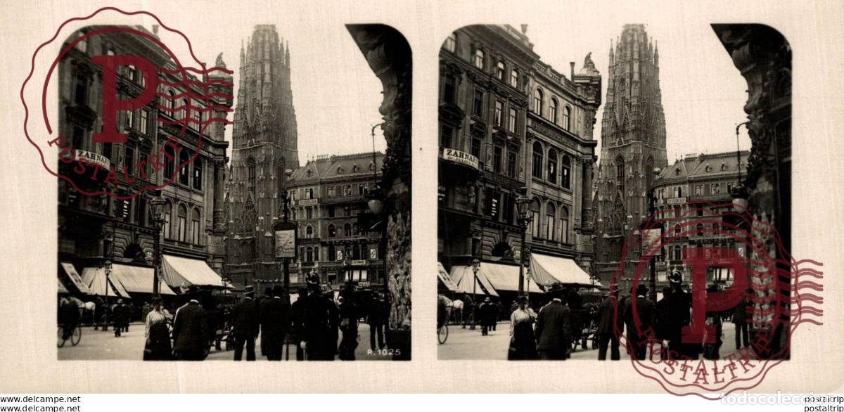 Fotografia antica: AUSTRIA. WIEN. GRABEN AM STEPHANSPLATZ. - ESTEREOSCOPICA - ST&Eacute;R&Eacute;OSCOPIQUE - STEREOSCOPIC