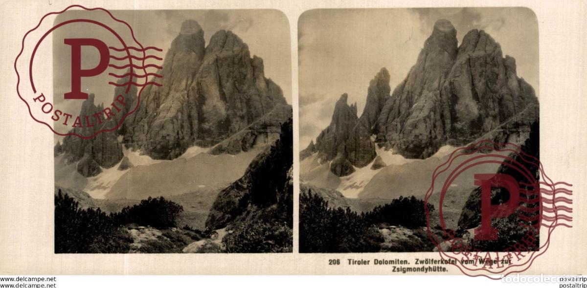 Fotografia antica: TIROL. TIROLER DOLOMITEN... - ESTEREOSCOPICA - ST&Eacute;R&Eacute;OSCOPIQUE - STEREOSCOPIC