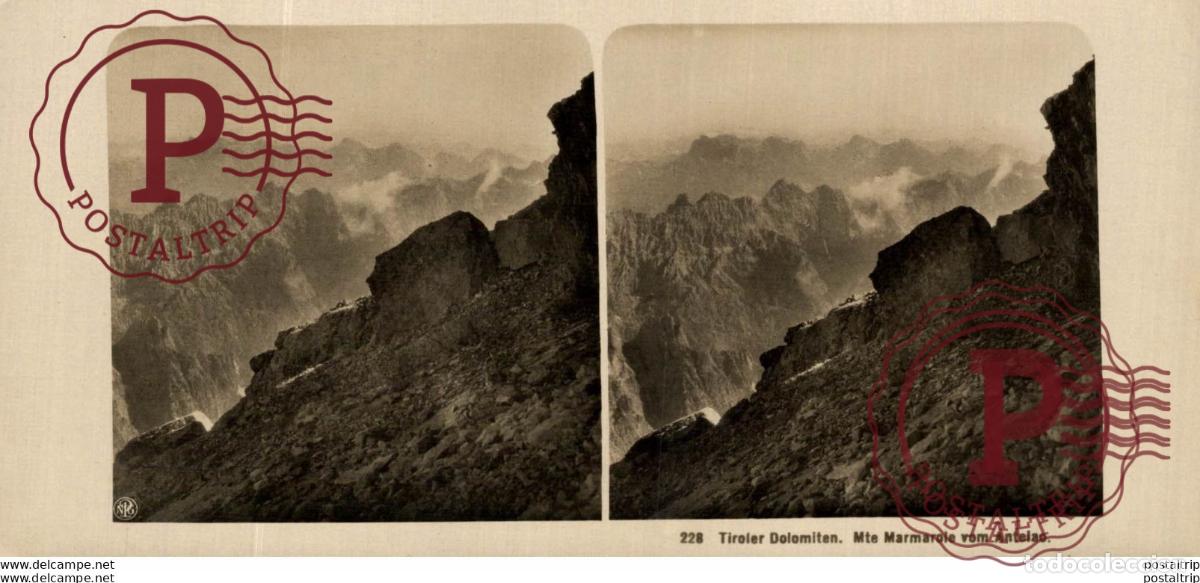 Fotografia antica: TIROL. TIROLER DOLOMITEN... - ESTEREOSCOPICA - ST&Eacute;R&Eacute;OSCOPIQUE - STEREOSCOPIC