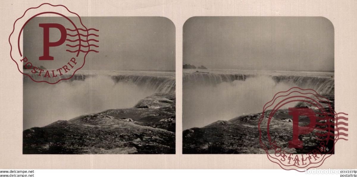 Fotografia antica: CANADA. NIAGARA. HORSESHOE FALLS. - ESTEREOSCOPICA - ST&Eacute;R&Eacute;OSCOPIQUE - STEREOSCOPIC