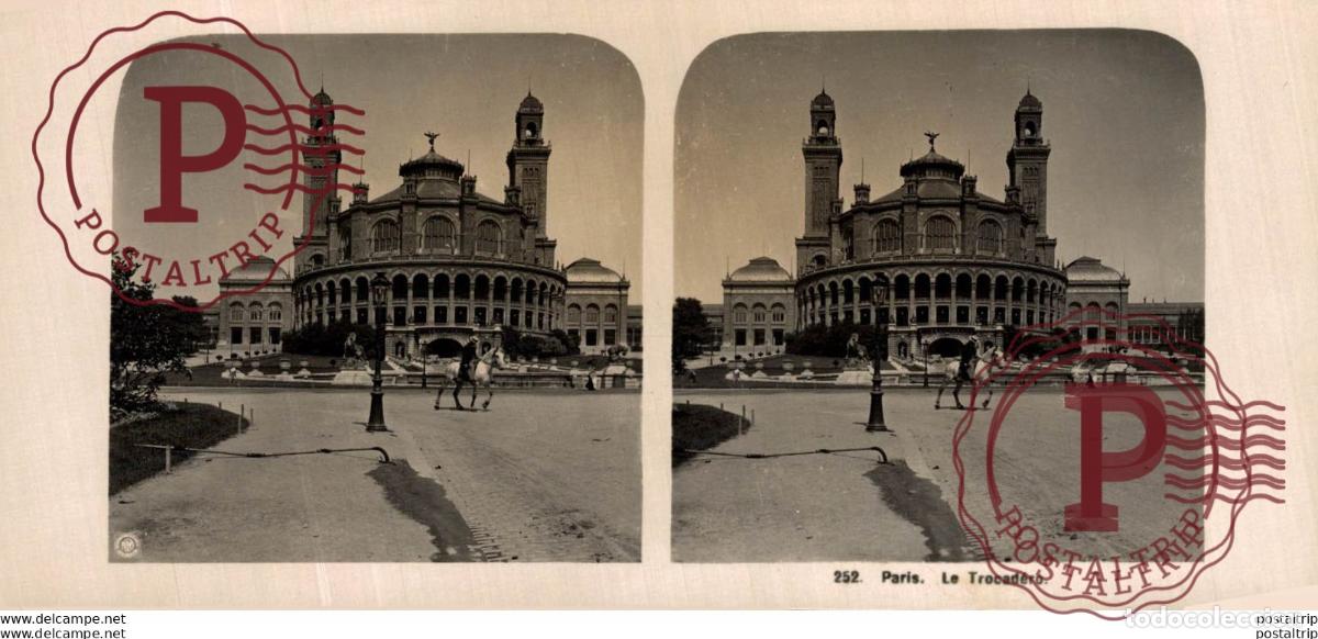 Fotograf&iacute;a antigua: FRANCIA FRANCE. PARIS. LE TROCADERO -ESTEREOSCOPICA - ST&Eacute;R&Eacute;OSCOPIQUE - STEREOSCOPIC